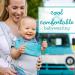 Breathable Light Gray 4-in-1 Flip Flip Infant Carrier with Adjustable Hip Belt | Comfortable Stretch for Infants - Buy Online on GoSupps.com