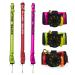 DiveSafe Delayed Surface Marker Buoy  7ft Closed Bottom with High Visibility Reflective Band, Strobe Light and Flashlight Holder, 100ft ABS Finger Reel and Whistle Yellow