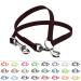 BioThane coupling for two dogs 0.5m long dark brown width selectable coupling leash 0.5 meters dark brown