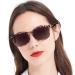 MARE AZZURO Bifocal Reading Sunglasses Women Trendy Square Outdoor Readers 1.00 1.50 2.00 2.50 3.00 3.50 4.00 (Leopard 2.0) Leopard 2.0 x