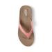 OKABASHI Women's Breeze Flip Flop (Toffee/Coral ML) | Contoured Footbed w/Arch Support for All-Day Comfort | Slip-Resistant & Waterproof | Sustainably Made in The USA