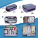 BAFASO Large Pill Bottle Organizer - 4 Removable Pouches Family First Aid Bag Purple - Travel-Friendly Medicine Storage with Shoulder Strap - Buy Online on GoSupps.com