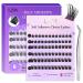 Self Adhesive Eyelashes Pre-glued - Eyelashes 10-14mm D Curl Volume Lashes Individual Lash Extension Kit with Lash Tweezers 15