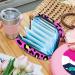 Pink Leopard Exotic Sanitary Napkin Storage Bag | Portable Period Pocket for Women & Teens | Menstrual Cup & Breastfeeding Insert Holder - Buy Online on GoSupps.com