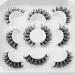 Eyelashes 3D Volume Russian Strip Lashes Natural Soft Wispy Curly Cat Eye Faux Mink Lashes Look like Extensions 5 Pairs by Yawamica Natural Cat Eye