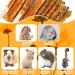 Abiz Rabbit Toys Set: 6 Apple Wood & 4 Bamboo Chewing Sticks with Chamomile for Rabbits Hamsters Guinea Pigs & Chinchillas - Premium Chew Treats - Buy Online on GoSupps.com