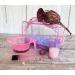 Professional 4-Piece Hairdresser Set - Pink Tinting Bowl Brush & Measuring Cup | International Shipping Available - Buy Online on GoSupps.com