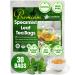 Lavendium Premium 30 Spearmint Tea Bags 100% Natural & Pure from Spearmint Leaves. Loose Leaf Spearmint Herbal Tea. Made with Natural Material Tea Bags. No Sugar No Caffeine No Gluten Vegan.