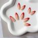 KQueenest Red French Tip Press On Nails - 24 PCS Medium Almond Full Cover Gel Acrylic Nails for Daily Wear - Buy Online on GoSupps.com