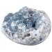 Nupuyai natural Celestite crystal druse rodstein irregular crystal cluster drusen piece Reiki healing stone decoration Celestite crystal XL-1