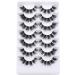 JIMIRE Cluster Lashes 15MM 6D Fluffy Cat Eye Wispy False Eyelashes 7 Pairs Pack - Buy Online on GoSupps.com