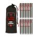 Wise Owl Outfitters Tent Stakes - Heavy Duty Camping Stakes for Outdoor Tent & Tarp - Essential Camping Accessories, Available in 12pk or 16pk Aircraft Aluminum