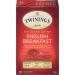Twinings English Breakfast Individually Wrapped Tea Bags | Smooth Flavourful Black Tea | 20 Count (Pack of 6) | Enjoy Hot or Iced English Breakfast 20 Count (Pack of 6) - Buy Online on GoSupps.com