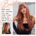 Kellynee Auburn Ginger Wig with Bangs - Long Straight Synthetic Heat Resistant Wig for Women - Effortlessly Elegant for Parties - Buy Online on GoSupps.com