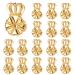 6 Pairs Earring Backs for Droopy Ears Earring Lifters Backs for Studs 18K Gold Adjustable Hypoallergenic Earring Backs for Heavy Earring