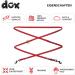 DDOXX Reflective Nylon Dog Leash | 2m Adjustable Leash for All Dog Sizes | XS Red - Durable & Comfortable - Buy Online on GoSupps.com
