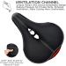 DAWAY Comfortable Bike Seat - Memory Foam Padded Saddle for Peloton & Mountain Bikes - Shock Absorbing & Waterproof - Universal City (C99) - Buy Online on GoSupps.com