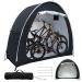 PROLEE Bike Tent 6.6FT Waterproof 210D Oxford Fabric, Outdoor Bicycle Cover Shelter with Window Design, Bike Storage Tent for 2 Bikes, Storage Tent for Home Garden Black