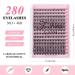 280pcs Fenshine Cluster Eyelash Extensions | Mixed 30D+40D | 0.07D Curl | 9-15mm | Soft Individual Lashes | Natural False Eyelashes - Buy Online on GoSupps.com