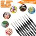 SN NJDF Miniature Detail Paint Brushes Set - 9pcs for Fine Art, Detailing, Model Painting - Acrylic, Watercolor, Oil - Warhammer 40k - Buy Online on GoSupps.com