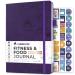 Clever Fox Fitness & Food Journal  Nutrition & Workout Planner for Women & Men  Diet & Gym Exercise Log Book with Calendars, Diet & Training Trackers - Undated, A5 Size, Hardcover (Purple) Purple A5 (5.8" x 8.3")