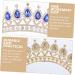 TOVINANNA 1pc Water Drop Diamond Princess Crown Water Drop Headwear Sweet Hair Prop Bridal Headband Exquisite Crown Charming Hair Jewelry Distinctive Crown Rhinestone Crown Crystal Crown 18*18*6.5cm Blue - Buy Online on GoSupps.com