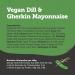 BeSaucy Dill & Gherkin Mayonnaise 180g Glass Jar - Vegan Friendly Spread, Dip, Mash Stir-in - UK Made - Buy Online on GoSupps.com