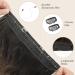 FESHFEN Invisible Wire Hair Extensions - Long Wavy 20 inch Ombre Brown - Adjustable Size - 2 Clips - Synthetic Hair Piece - Secret Headband Hairpieces for Women - Buy Online on GoSupps.com