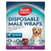 Simple solution disposable dog diapers |Dog diapers with super absorbent leak -proof fit |Uncontrolled urination incontinence or markings in dogs XS