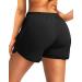 Women's Running Shorts with Zipper Pockets - Quick Dry Athletic Workout Shorts - Comfy Liner - Black, Large - Buy Online on GoSupps.com