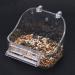 Freiomyi Bird Bath Box for Cage, Parrot Bathing Tub Hanging Bathtub Bowl Cage Accessories for Small Birds Lovebird Clear