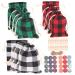 ABOOFAN 1 Set Plaid Bag Set Christmas Advent Calendar Drawstring Bags Candy Storage Christmas Bag 13.5X10CM As Shown 01
