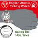 Atomic English Talking Watch for Seniors | Louder Alarm Clock | Visually Impaired | Five Senses 1099 - Buy Online on GoSupps.com