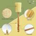 Natural Exfoliating Loofah Back Sponge Scrubber Brush with Wooden Handle - Bath and Shower Spa Tool - Buy Online on GoSupps.com