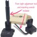 Tacticon Armament Flip Up Iron Sights for Rifle with Adjustment Tool - BUIS Set for Picatinny/Weaver Rails - Buy Online on GoSupps.com