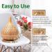 ASAKUKI 400ml Essential Oil Diffuser with Remote Control - Cool Mist Humidifier - 16H Operation - Waterless Safety Switch - 14 LED Colors - Yellow Wood Grain - Buy Online on GoSupps.com
