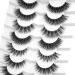 3D Cat-Eye Wispy False Eyelashes - Natural & Reusable Fluffy Faux Lashes (No.191) - Buy Online on GoSupps.com