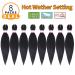 Pre-Stretched Black Braiding Hair Extensions 12 Inch - 8 Packs | Synthetic Crochet Braids for Natural Look | Professional Soft Yaki Straight Texture | Hot Water Setting | (#1B) Pack of 8 - Buy Online on GoSupps.com