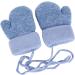 AIDIER Baby Winter Mittens | Knitted Gloves with Fleece Lining | Blue | 0-3 Years - Buy Online on GoSupps.com