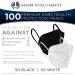 Salon World Safety KN95 Protective Masks - 100 Pack (50 White/50 Black) | 95% Filter Efficiency, 5-Layer Non-Woven Fabric, Easy Breathing, Sanitary Design - Buy Online on GoSupps.com