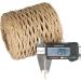 JijAcraft Raffia Ribbon 656 Feet - 2mm Brown Twisted Raffia Paper String for Gift Wrapping, Crafting, Crocheting - Natural Packing Twine Ribbon for DIY Hand Knitting - Buy Online on GoSupps.com