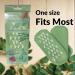 RUCCI Moisturizing Gel Socks - Eucalyptus Green | For Rough Feet, Calluses, Cracked Heels | Infused with Essential Oils | Unisex 8-10 - Buy Online on GoSupps.com