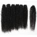D BUT synthetic hair bundles weaving bundles 7pcs Afro Kinky curly 55 60 65 cm 220g high temperature fiber(55 60 65 cm 1B)