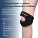 Patella Knee Brace - Adjustable Support Strap with Gel Pad for Pain Relief | Ideal for Meniscus Tear Arthritis & Tendonitis - One Size Black - Buy Online on GoSupps.com