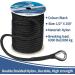 1/2-Inch x 100-Feet Black Double Braided Nylon Anchor Line with Stainless Thimble - Buy Online on GoSupps.com