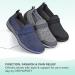 Orthofeet Women's Plantar Fasciitis Shoes - Heel Pain Relief & Arch Support - Quincy 7.5 Wide Gray - Buy Online on GoSupps.com
