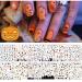 1500+ Patterns Halloween Nail Art Stickers Decals EBANKU 3D Self-Adhesive Nail Sticker Halloween Pumpkin Spider Bat Grave Manicure Sticker for Women Nail Art Decorations (12 Sheets)