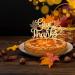Gyufise 1 Pack Give Thanks Cake Topper Gold Glitter Friendsgiving Cake Topper with Maple Autumn Cake Topper Thanksgiving Happy Thanksgiving Cake Topper Thankful Cake Topper Decor - Buy Online on GoSupps.com