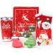 Christmas Gifts for Women Gifts Basket for Friends Gifts for Her Girlfriend Sister Mom Unique Gifts Box with Christmas Socks Scented Candle Insulated Tumbler Red