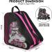 Breathable Roller Skate Bags - Adjustable Shoulder Strap - Oxford Cloth - Unisex - 2 Pack Pink - Buy Online on GoSupps.com